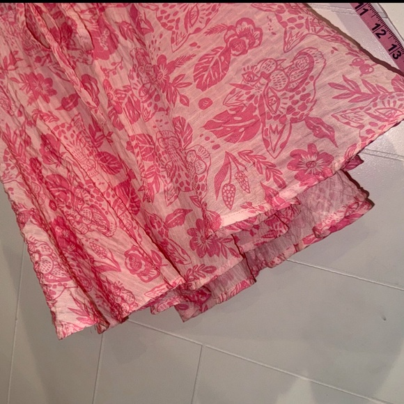 Pristine Sold Out Sincerely Ours Aria Pink Floral Skirt — Medium - Picture 7 of 11